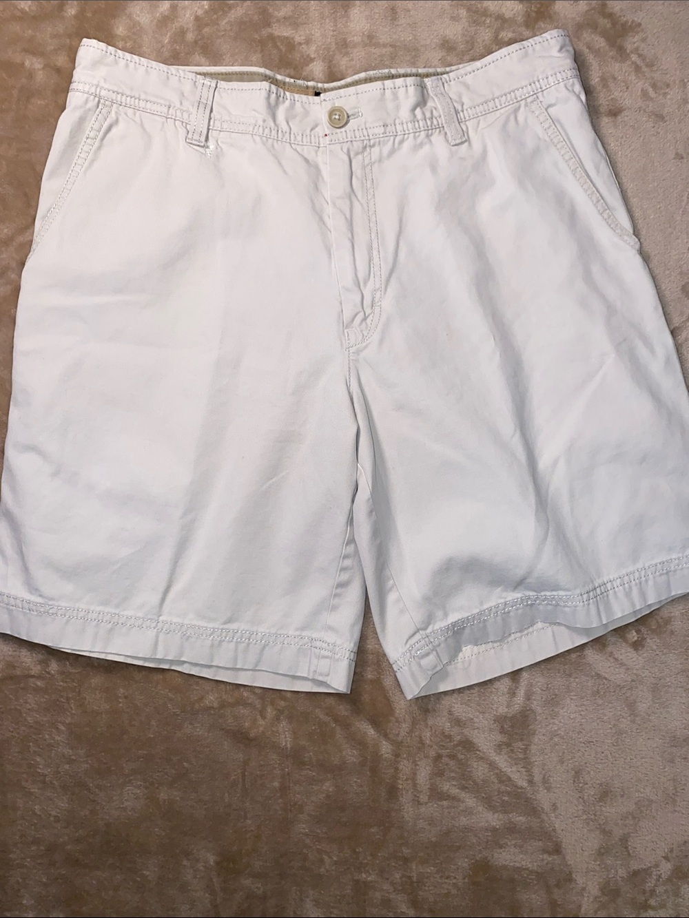 National Outfitters Classic khaki Flat-Front Cotton Shorts